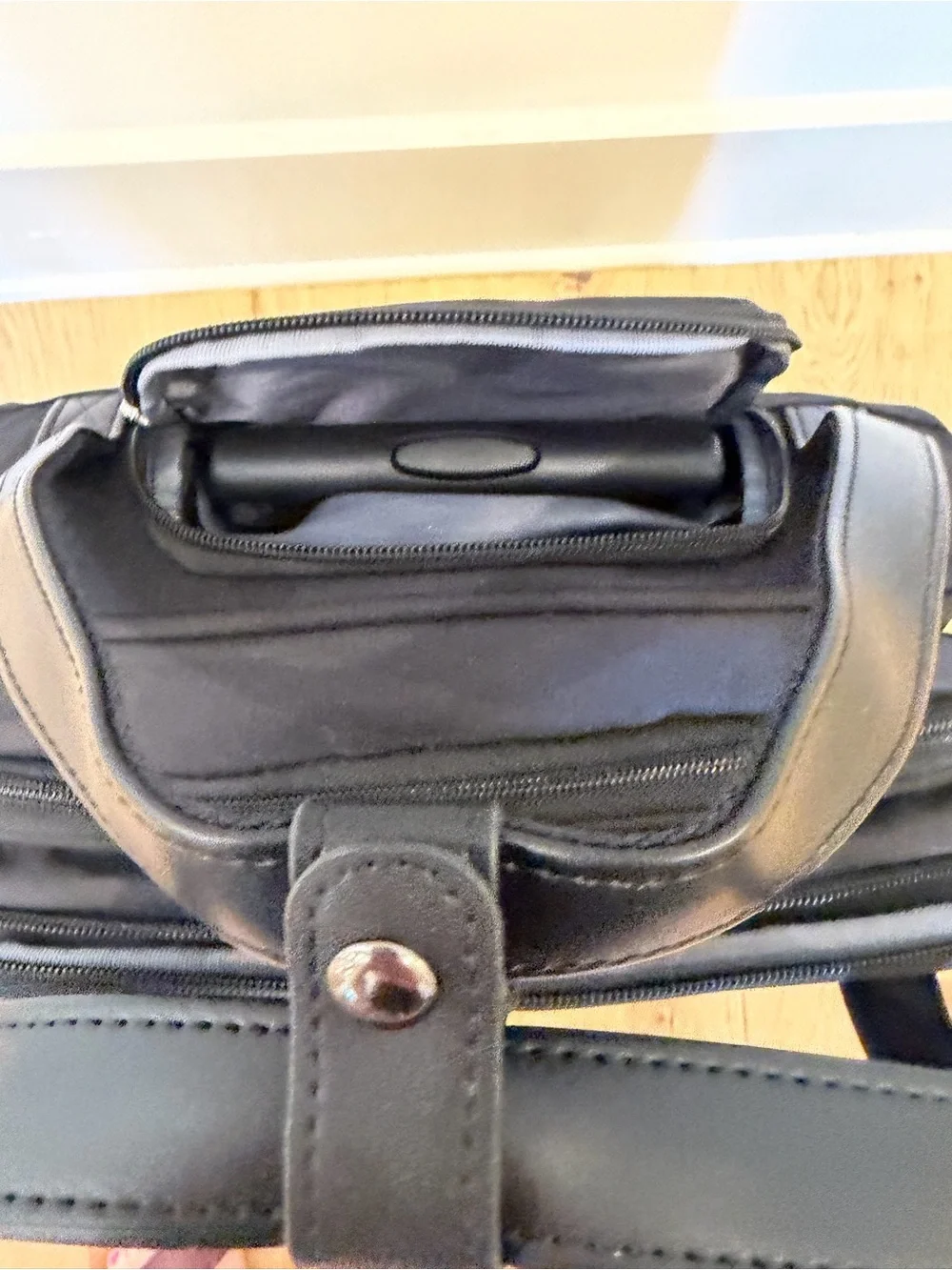 Kroser Black Quilted Carry-On Rolling Suitcase